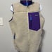 Patagonia Women’s Retro-X Classic Vest Natural W/ Purple