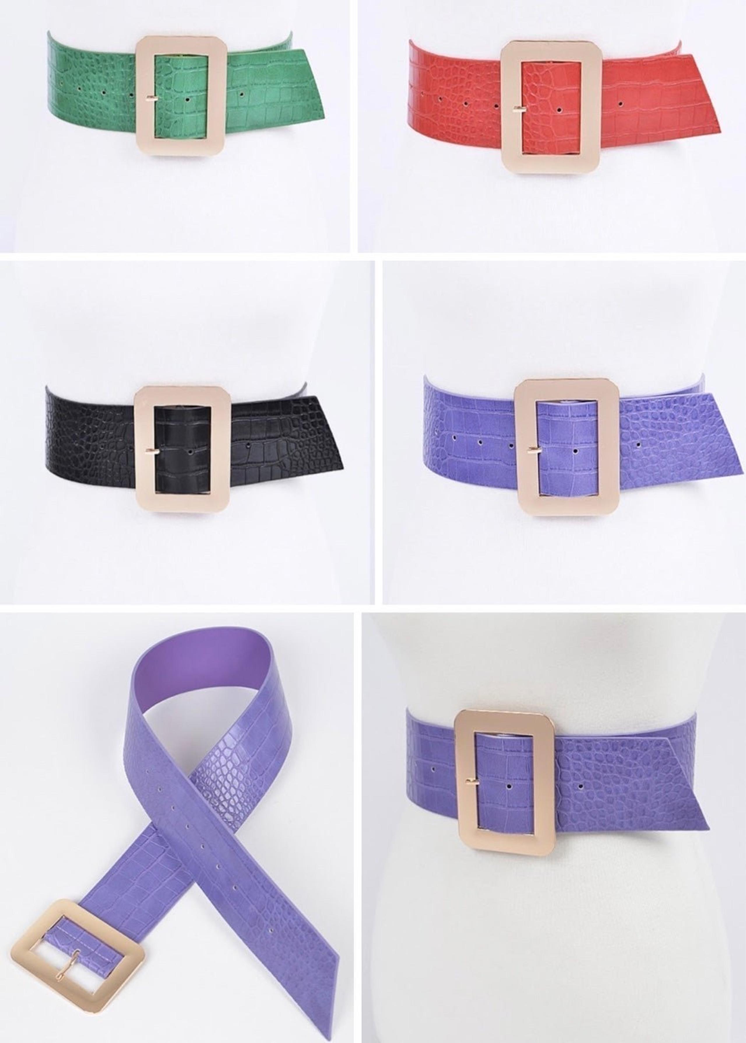 Crocodile Print Belt