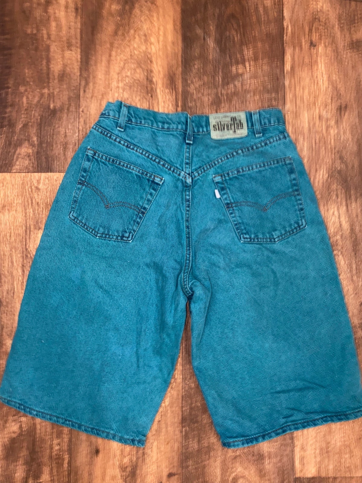 Vintage Teal Levi’s silver tab shorts