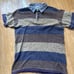 Gym Master Thick Stripe Polo Shirt, Size M
