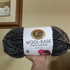 Lion Brand Yarns Wool-Ease thick & quick “Licorice” 3 skeins