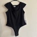 Unique Vintage Black Bodysuit L