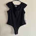 Unique Vintage Black Bodysuit L