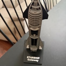 STARSHIP Cutaway 3D SpaceX Replica Rocket