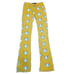 Fallon Taylor Western Steer Skull Jeans Bootcut Flare Mustard Yellow 27 X 32