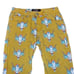Fallon Taylor Western Steer Skull Jeans Bootcut Flare Mustard Yellow 27 X 32