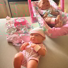 Miscellaneous baby dolls and accessories lot