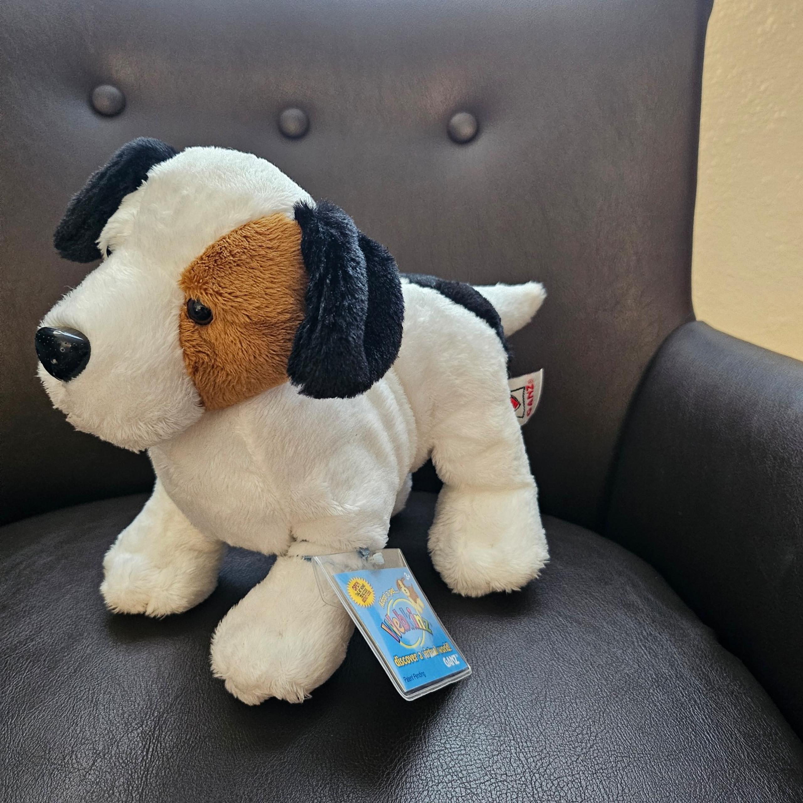 Ganz Webkinz Jack Russell Dog Plush Stuffed Animal (With Code)