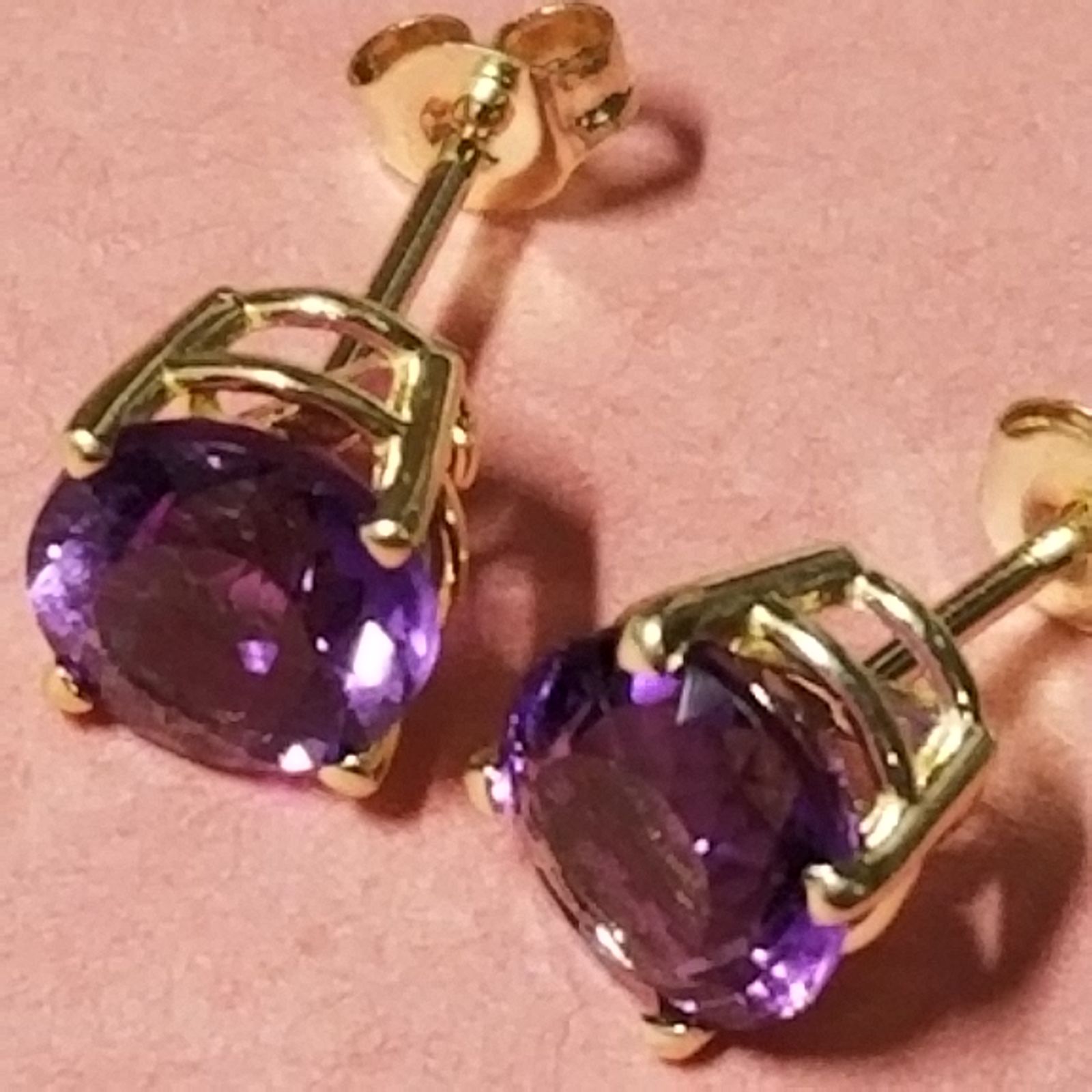 Genuine Amethyst Earrings