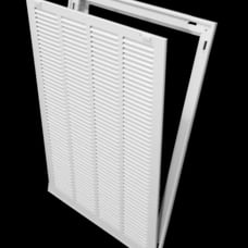 16 X 22 Steel Return Air Filter Grille NEW