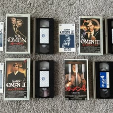 The Omen I-IV VHS LOT Of 4 (JAPANESE VHS TAPES)