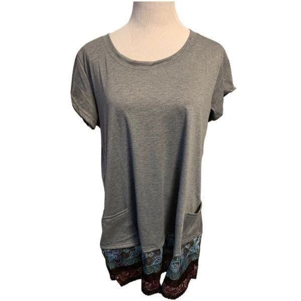 NWOT Gray T-Shirt Dress Sz XL