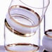 Fostoria Kristina (Made in Romania) On the Rocks Glasses 16 Oz. Set of 4 #80075