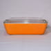 Vintage Pyrex Citrus Orange Bake & Storage Rectangle 503 Dish With Lid 1124!