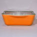 Vintage Pyrex Citrus Orange Bake & Storage Rectangle 503 Dish With Lid 1124!
