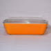 Vintage Pyrex Citrus Orange Bake & Storage Rectangle 503 Dish With Lid 1124!