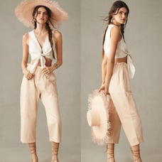Anthropologie Paperbag Crop Pants Size XL