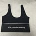 Alexander wang logo elastic bra in ribbed jersey Size M
