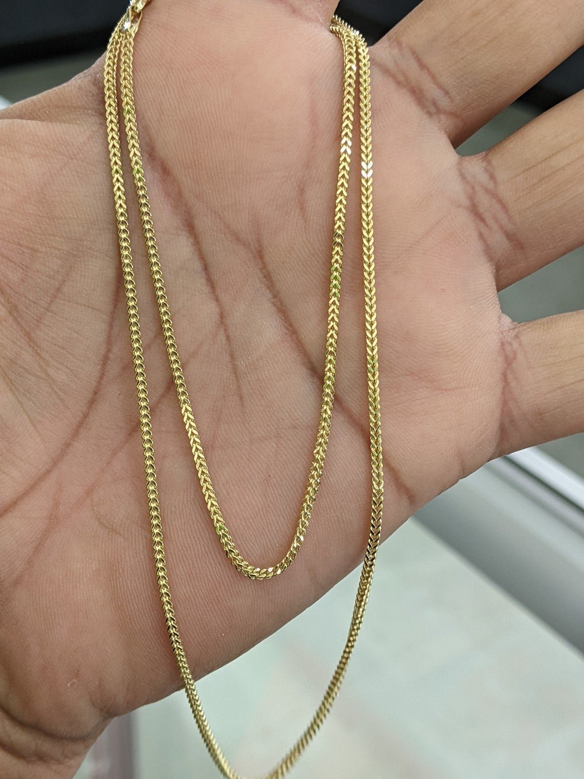 10kt Real Gold Franco Chain 1.5 mm 22 inches