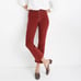 Madewell Women's Size 32 Red Corduroy Cali Demi-Boot Button Front Jeans
