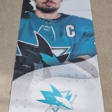 Logan Couture Vinyl Street Banner - San Jose Sharks