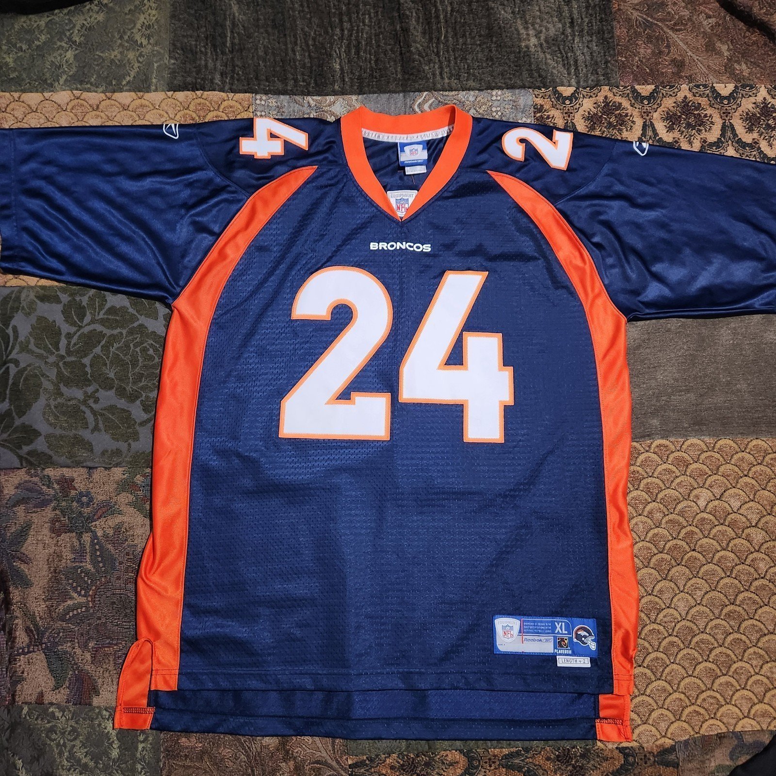 Reebok Denver Broncos Champ Bailey #24 Jersey Reebok Stitched 100% Authentic