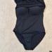 La Blanca Island Goddess Swim Dress One Piece in Black - Size 14 - NWT