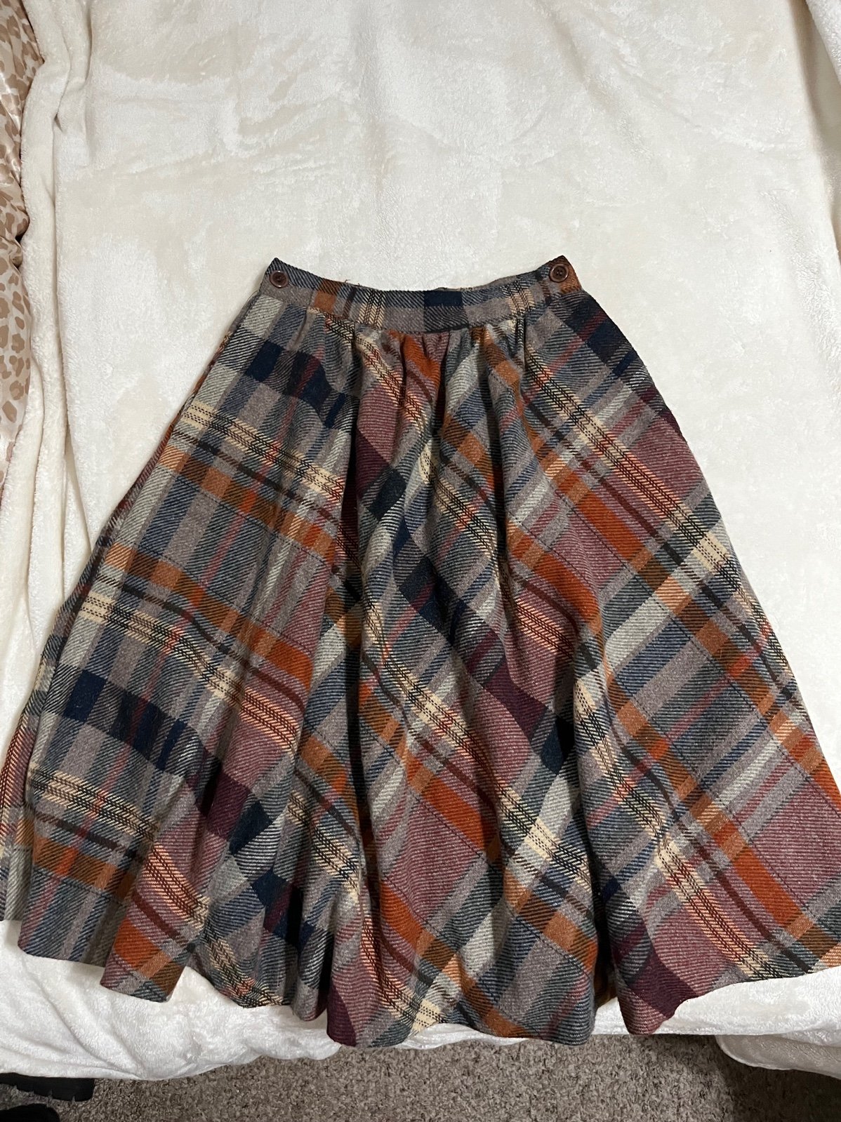 VINTAGE 70’s Bombacha Esprit Wool Skirt