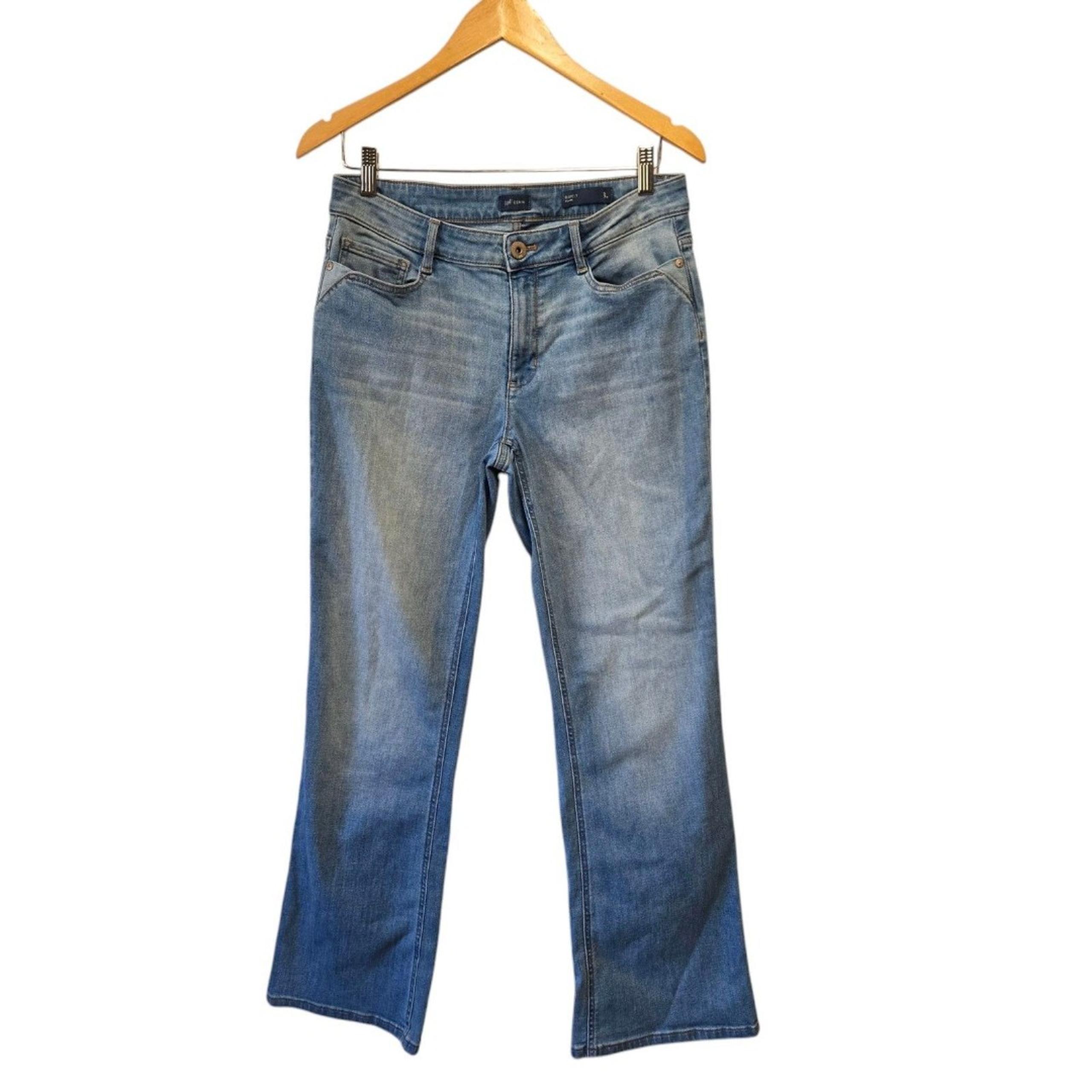 J JILL Barely Flare Jeans Size 8 Light Wash