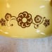 Vintage 1973 Pyrex Kim Chee Yellow Promotional Oval 1 1/2 Qt Casserole Dish #043