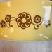 Vintage 1973 Pyrex Kim Chee Yellow Promotional Oval 1 1/2 Qt Casserole Dish #043