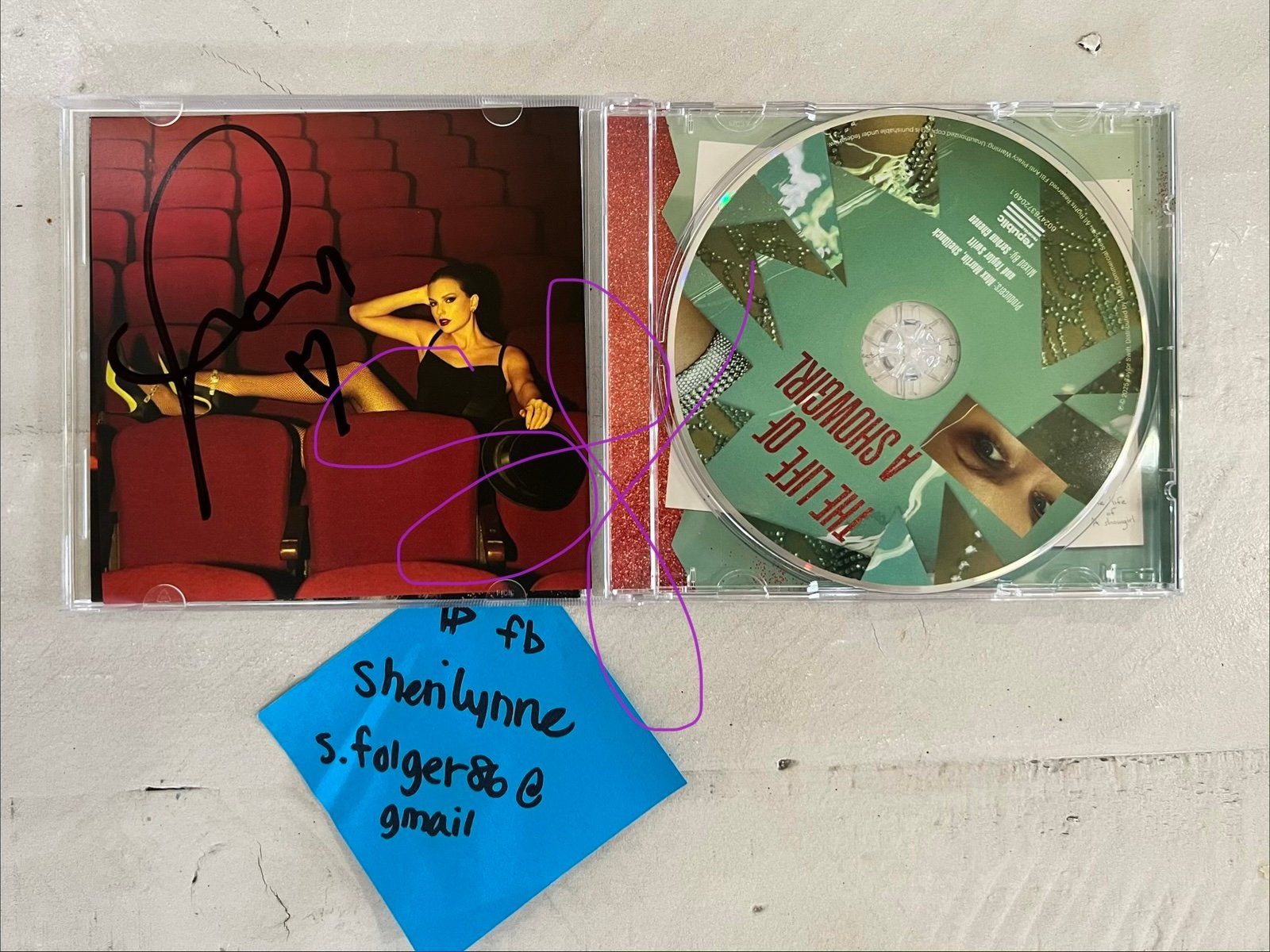Taylor Swift Autographed Life of a Showgirl CD #1