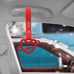 BRAND NEW 2PCS SPACE HEART RED JDM TSURIKAWA RING Red Handle Strap Drift Charm