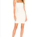 Revolve Likely Nahla Mini Dress Square Neck Criss-Cross back size 10 white