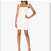 Revolve Likely Nahla Mini Dress Square Neck Criss-Cross back size 10 white