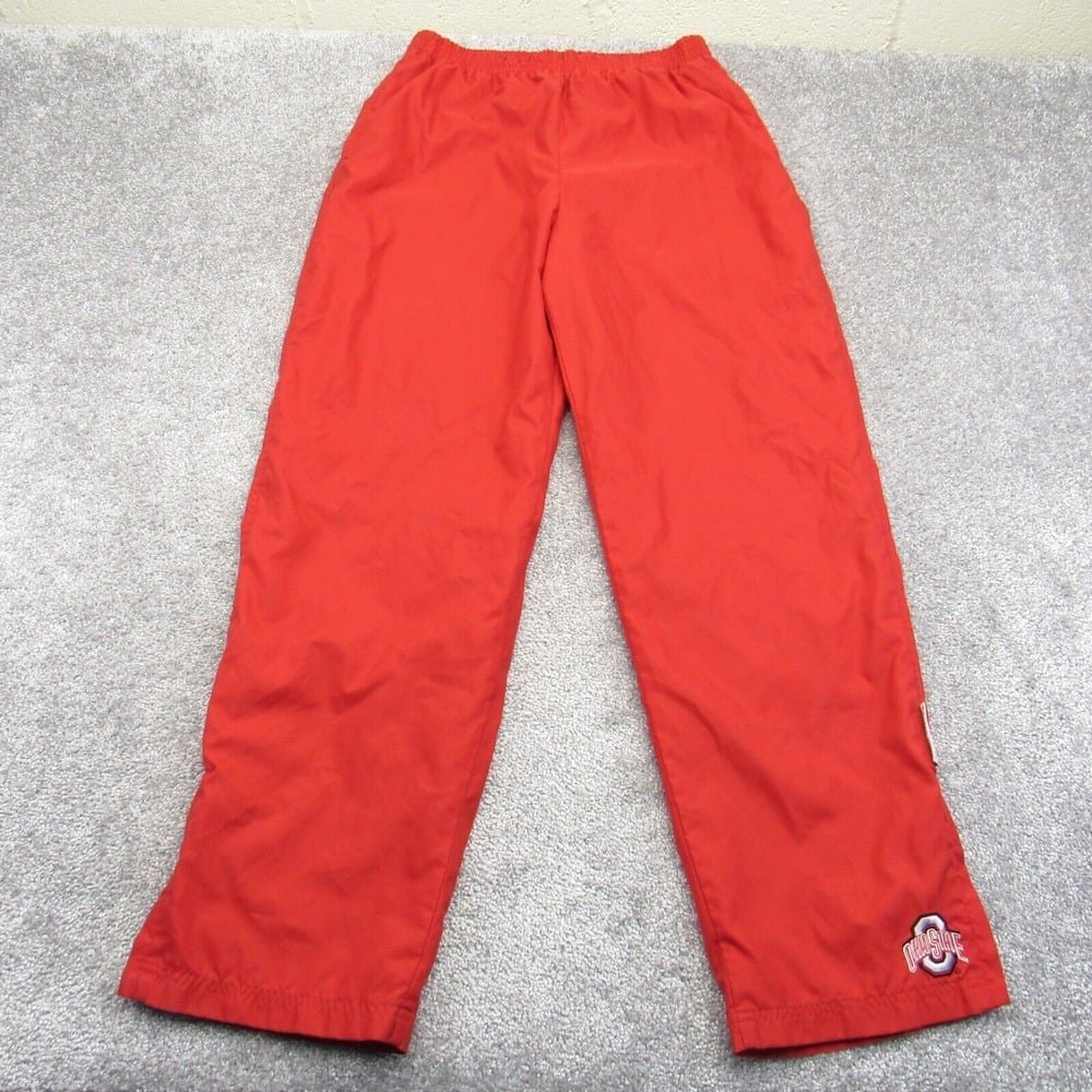 Red Oak Pants Men Large Red Lined Logo Ohio State Buckeyes Football Team Pull On