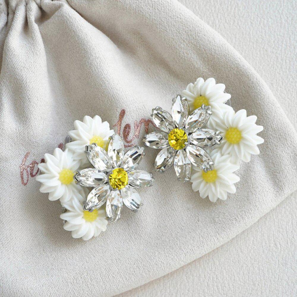 For Love & Lemons Posy Drop Earrings