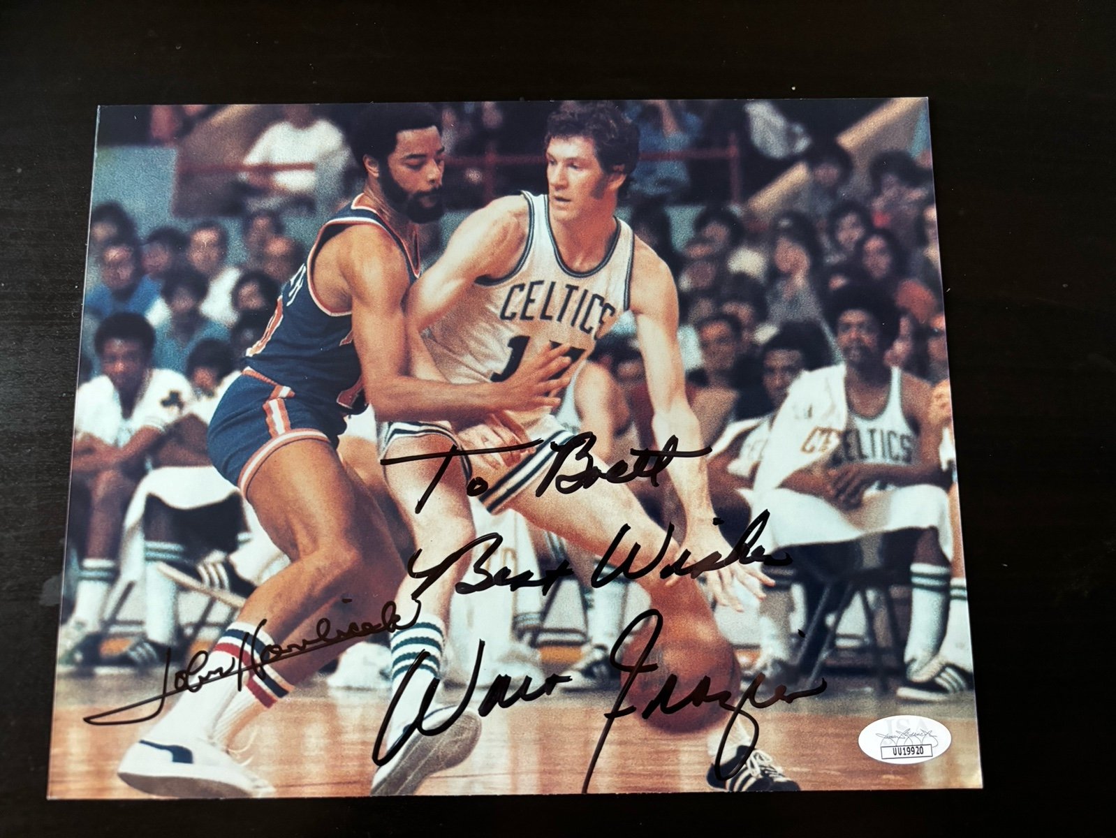 Signed 8x10 NBA Walt Frazier And John Havlicek
