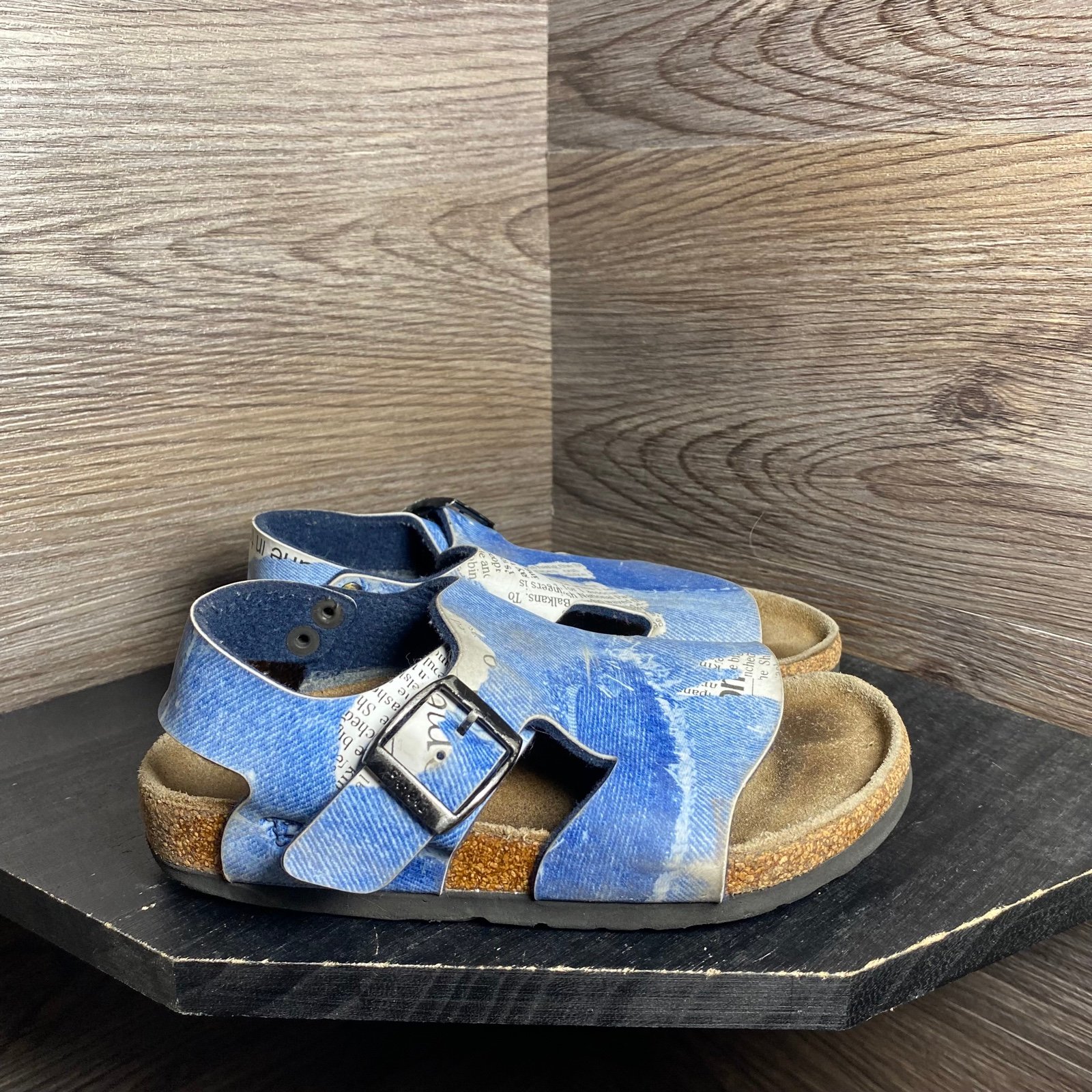 Birkenstock birkis denim blue sandals