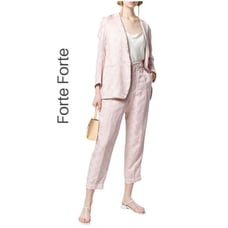 FORTE FORTE Lurex Jacquard Jacket In Pink Size 0 NWT