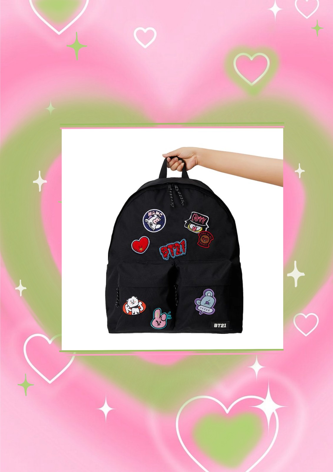⊹₊˚ BT21 Wappen Backpack ˚₊⊹