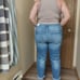 Kancan • Trendy 18 women's light wash blue jeans distressed High Rise BF Crop