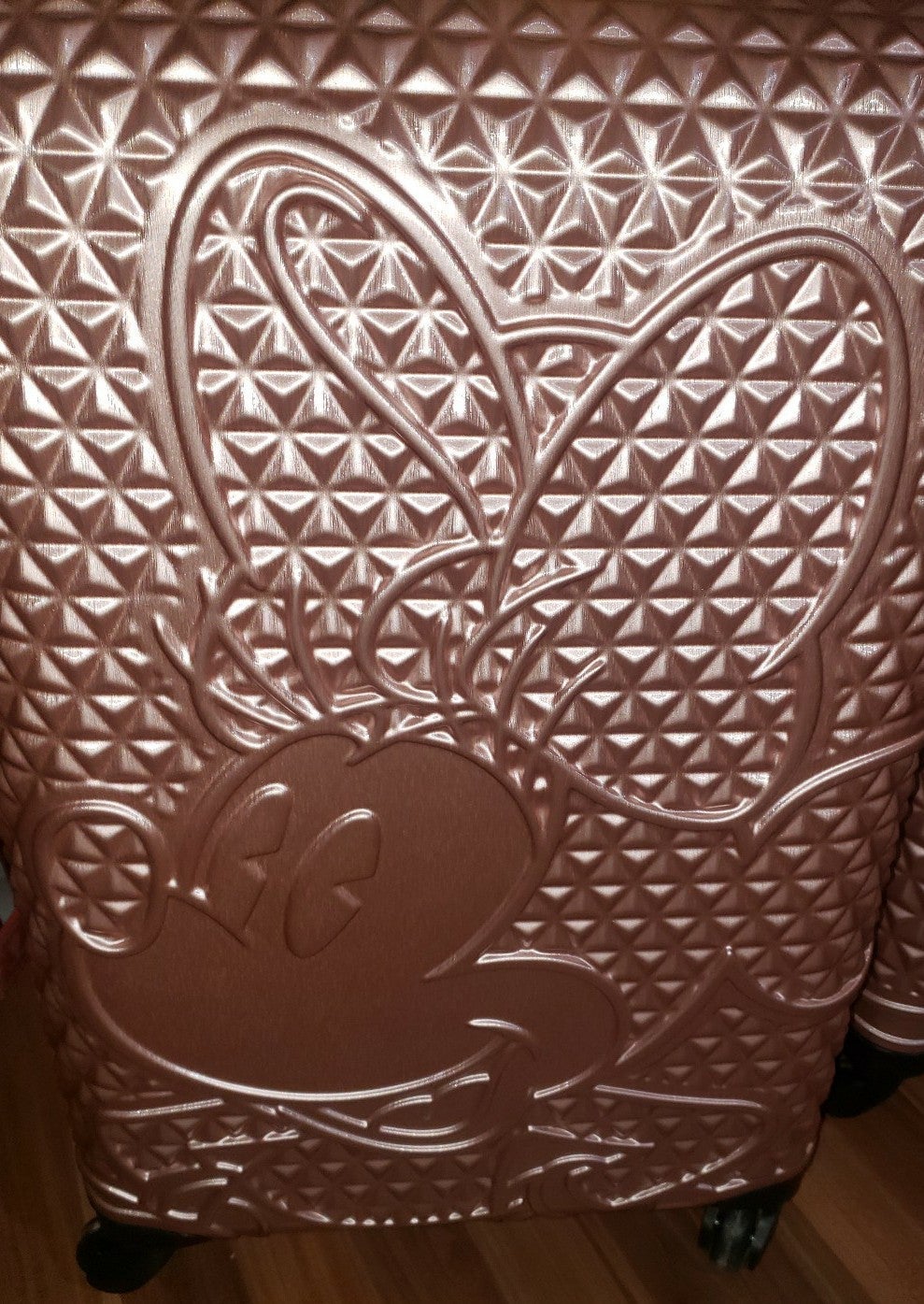 Minnie mouse larger hardtop suitcase