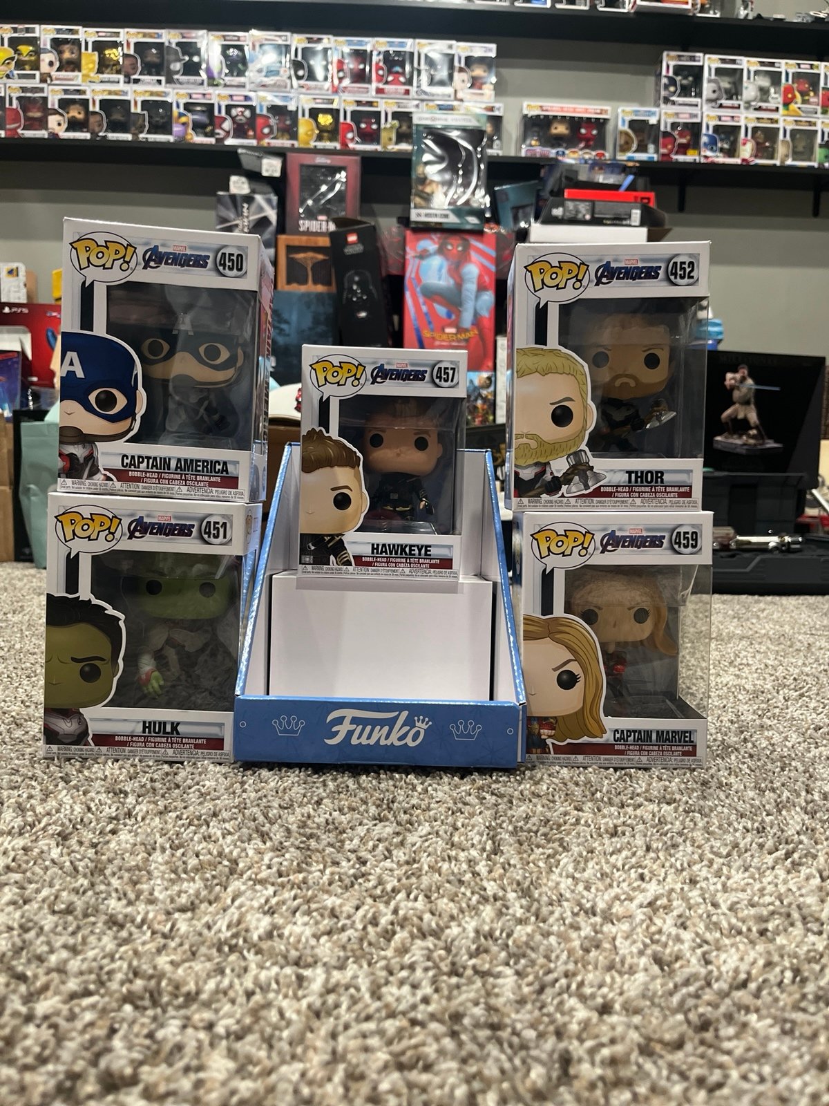 Funko Pops, avengers endgame 5 pack