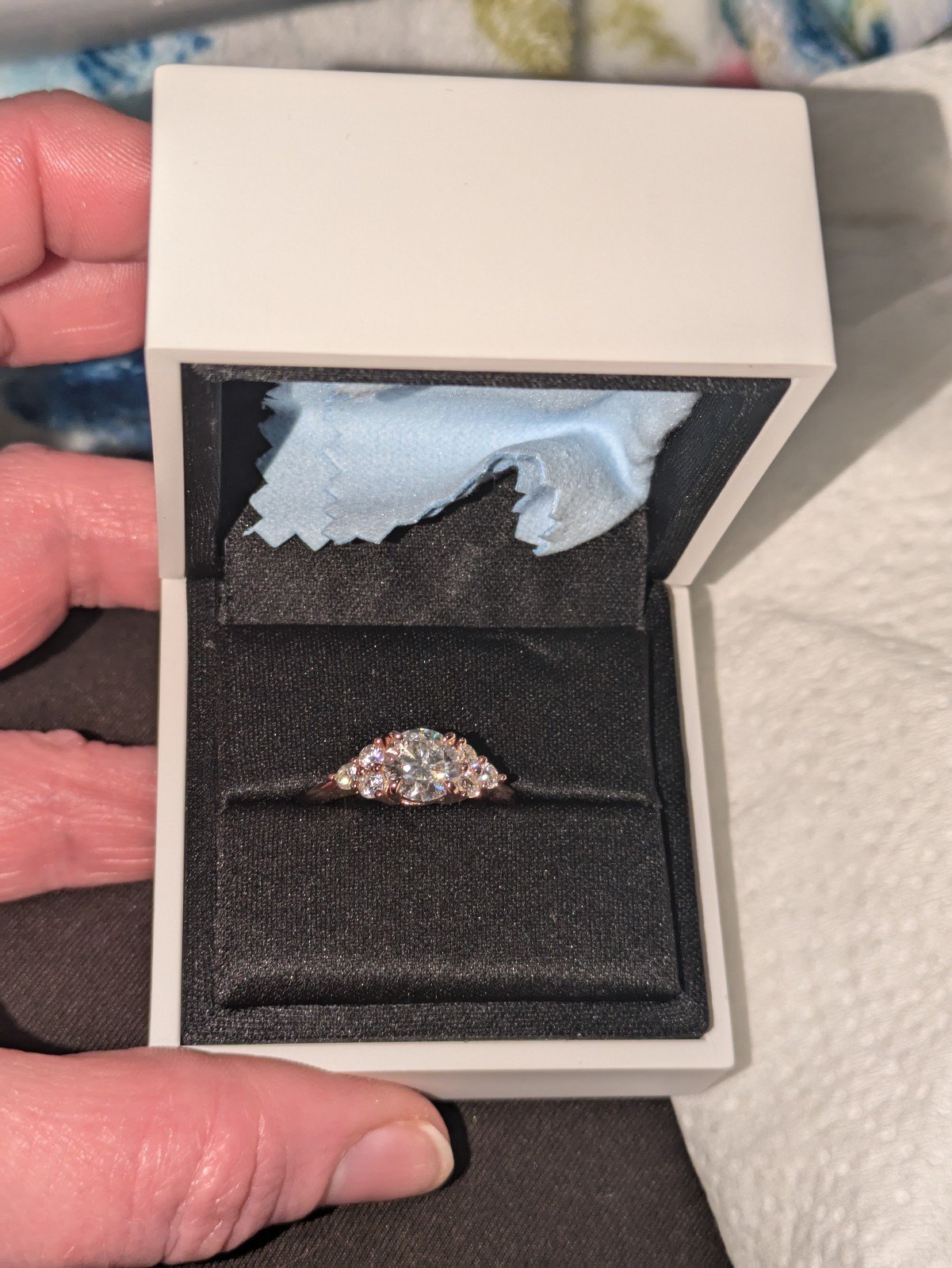New Moissanite Diamond Engagement Ring