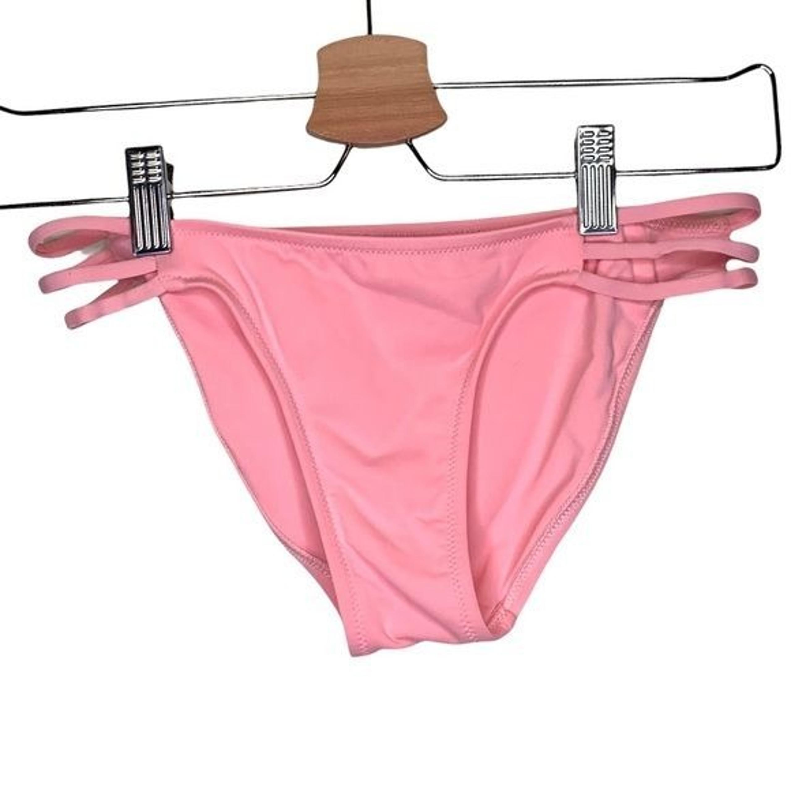 Melissa Odabash pink lattice side cut out bikini swim suit bottoms size 2