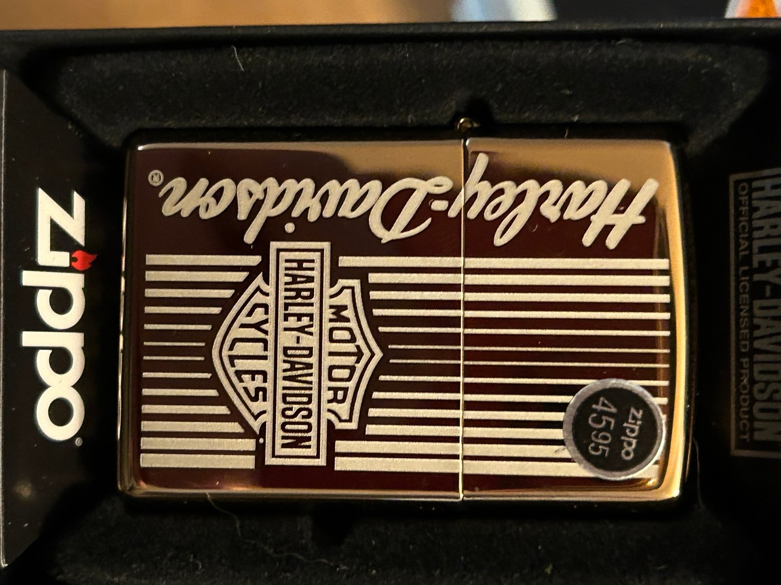 Rose gold Harley Davidson Zippo