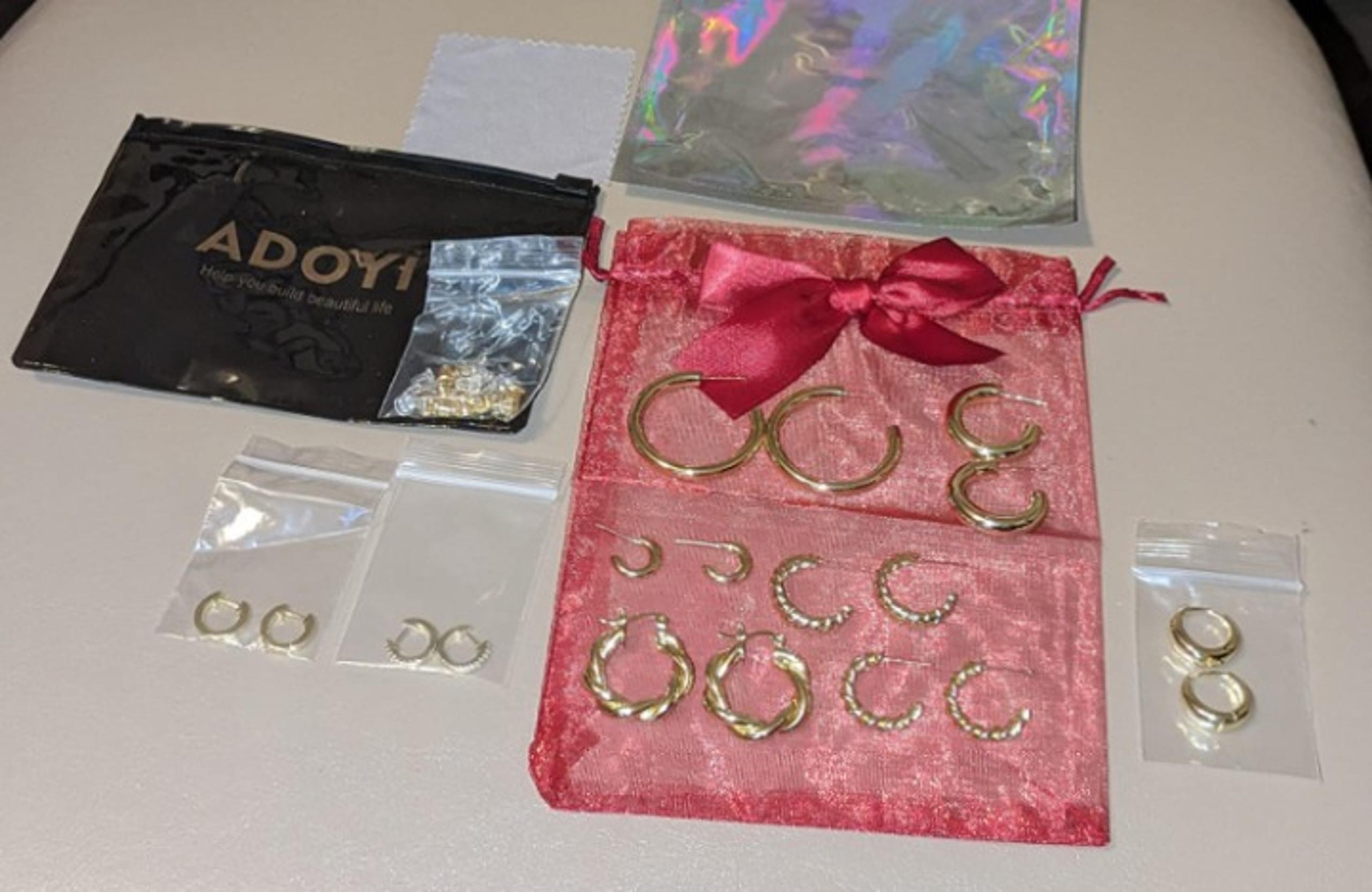 9 Pairs Gold Hoop Earrings Set for Women Gold Twisted Huggie Hoops Earring
