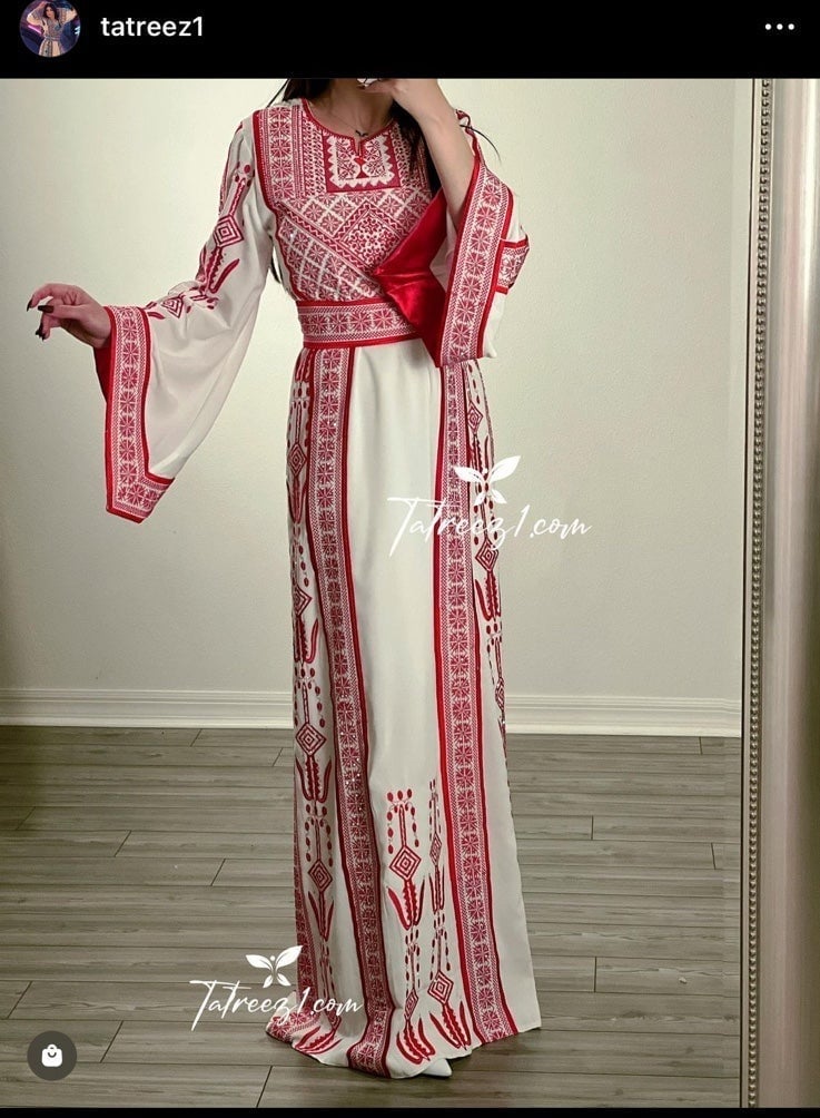 Traditional White embroidery Thoub 4