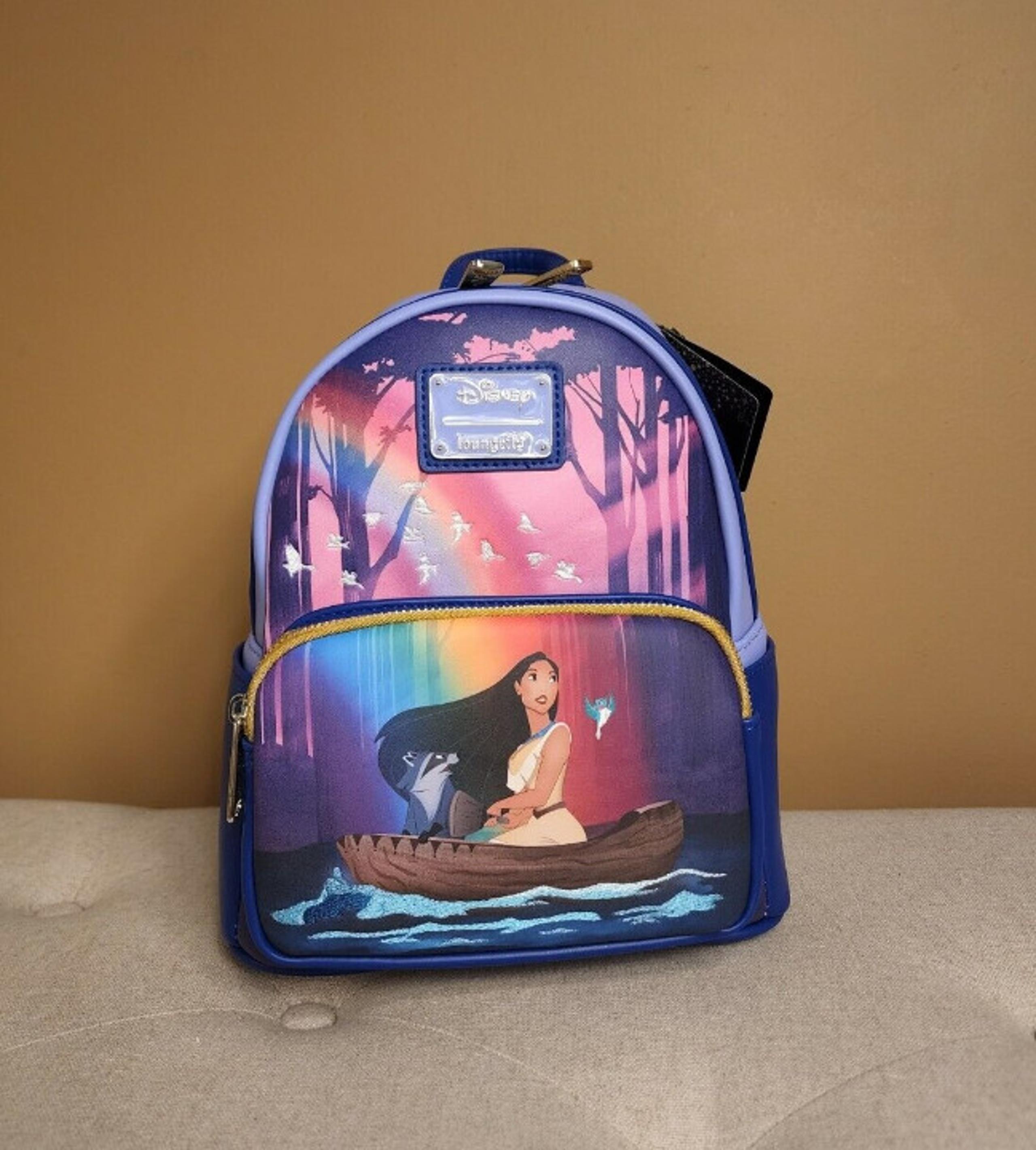 Loungefly Disney Pocahontas Just Around The River Bend Mini Backpack NEW